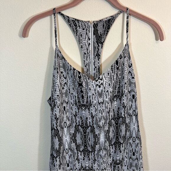 Rebecca Minkoff Black and White Erika Snakeskin Midi Dress 2 - Picture 4 of 15